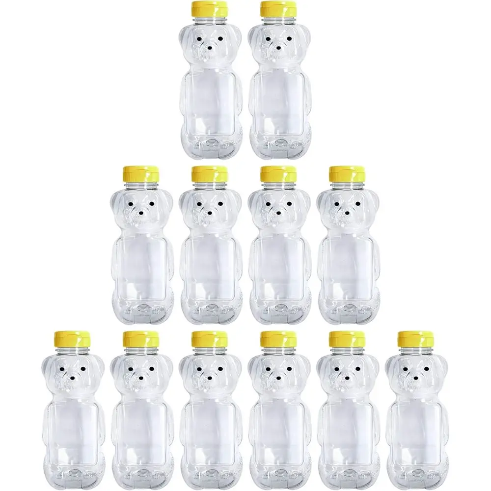 

24-Ounce Reusable Yellow Lid Sealable Water Bottles, Pack of 12