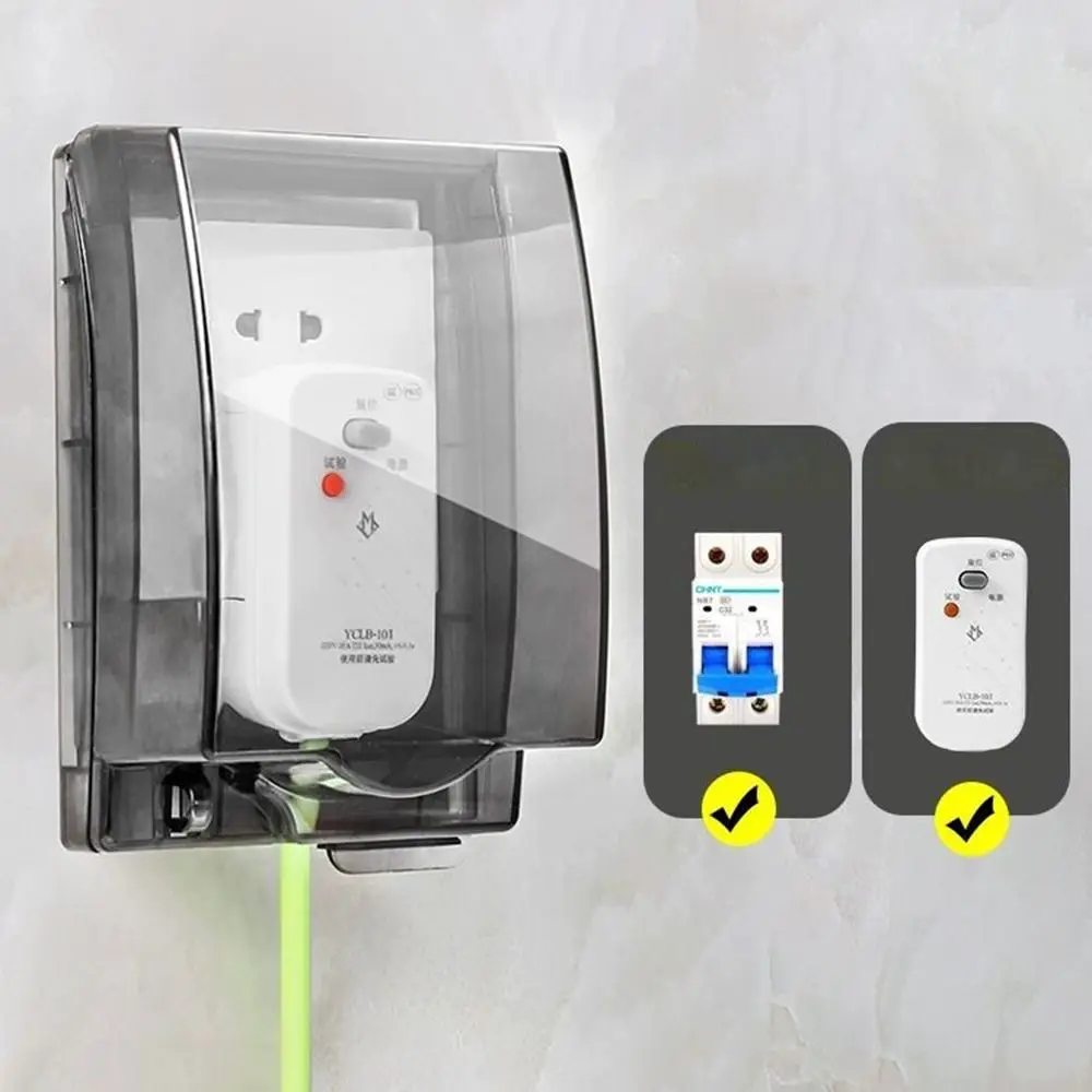 86-type schakelaar beschermhoes Transparante zelfklevende elektrische stekkerafdekking Spatwaterdichte stopcontact-aansluitingsbeschermer