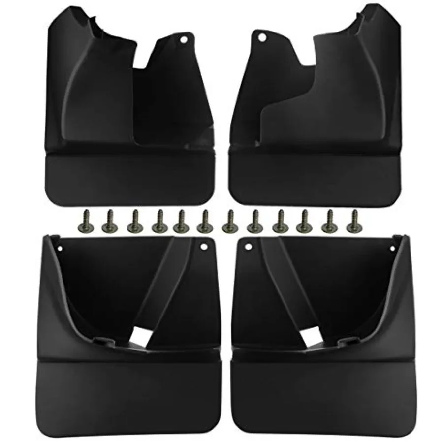 

Set of 4PCS Mud Flaps Splash Guards Mudguards Mudflaps with Hardware Kits Accessory Compatible with Toyota Land Cruiser J120 20