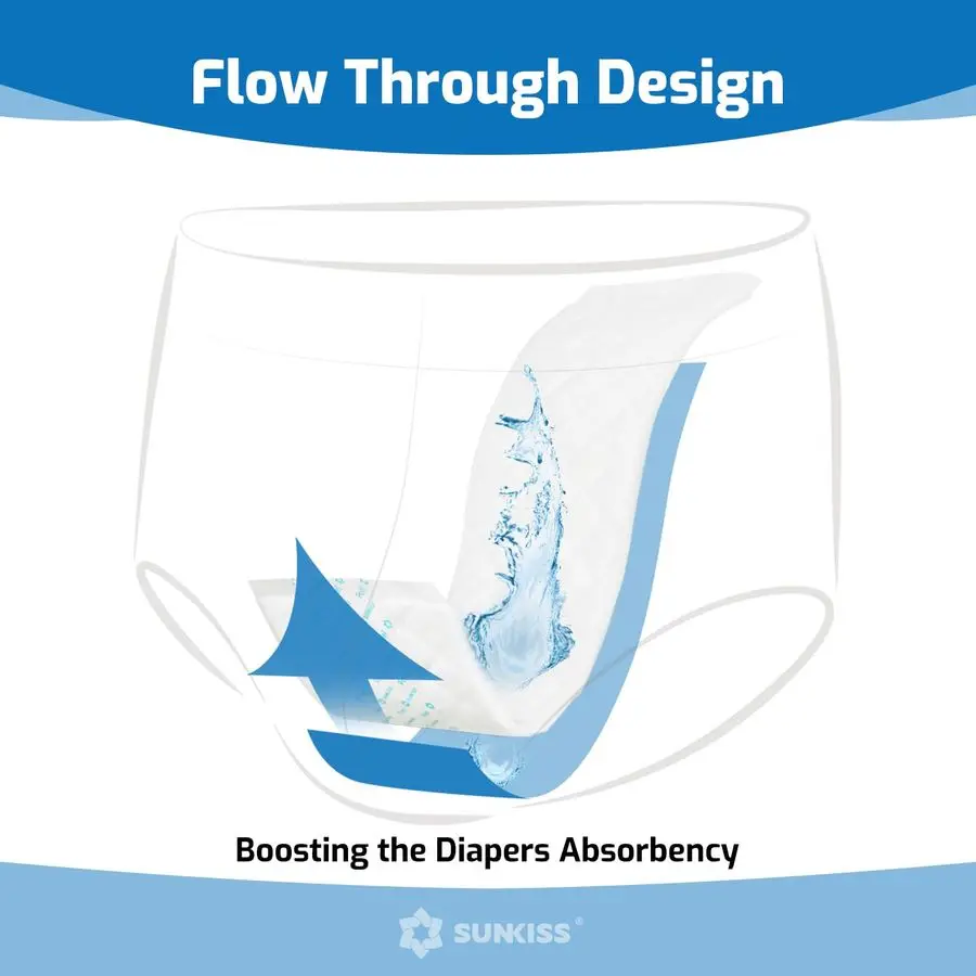 트러스트플러스 부스터 패드 15 x 4 앰프 선키스 마스터피스 성인용 기저귀 탭형 핑크, 대형 XLarge, 10개입