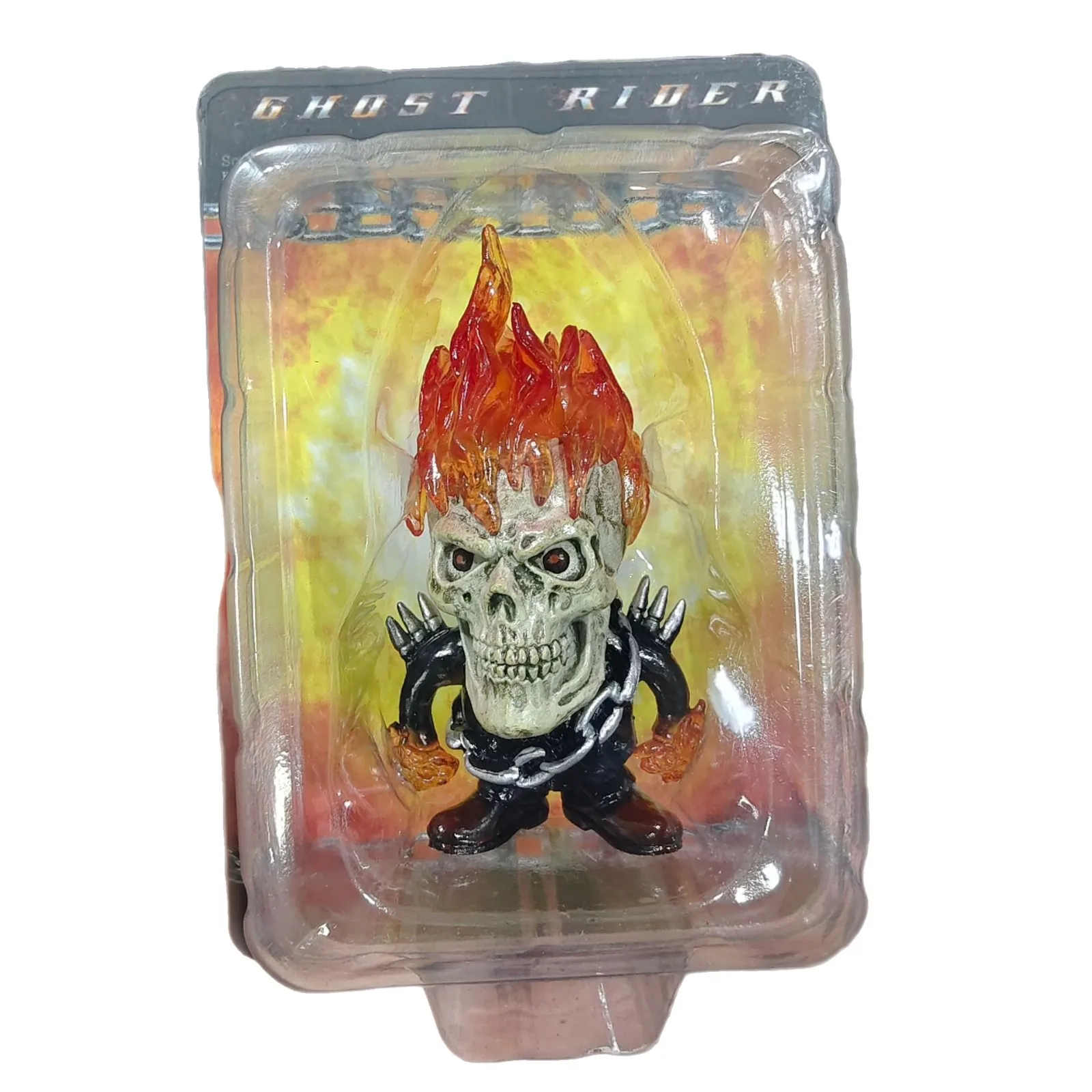 Marvel Superhero Ghost Rider Mini Doll Decoration Car Toy Decoration Collection Desktop Decor Toy Gift for Friends