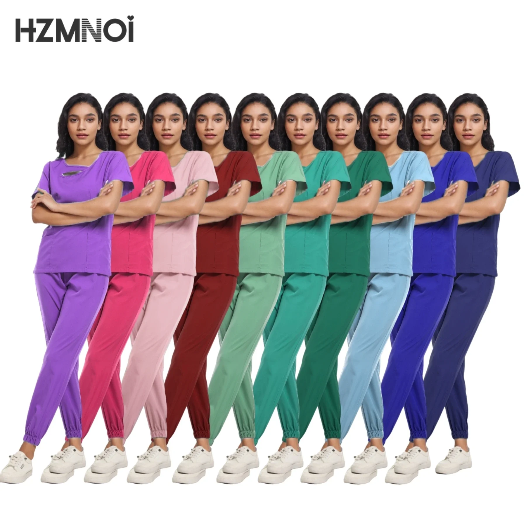 Unisex Medizinische Uniformen Arzt Kleidung Männer Pflege Kleidung Schönheit Kostüm Krankenschwester Scrubs Sets Zahnarzt Arbeitskleidung Klinische Tops Hosen