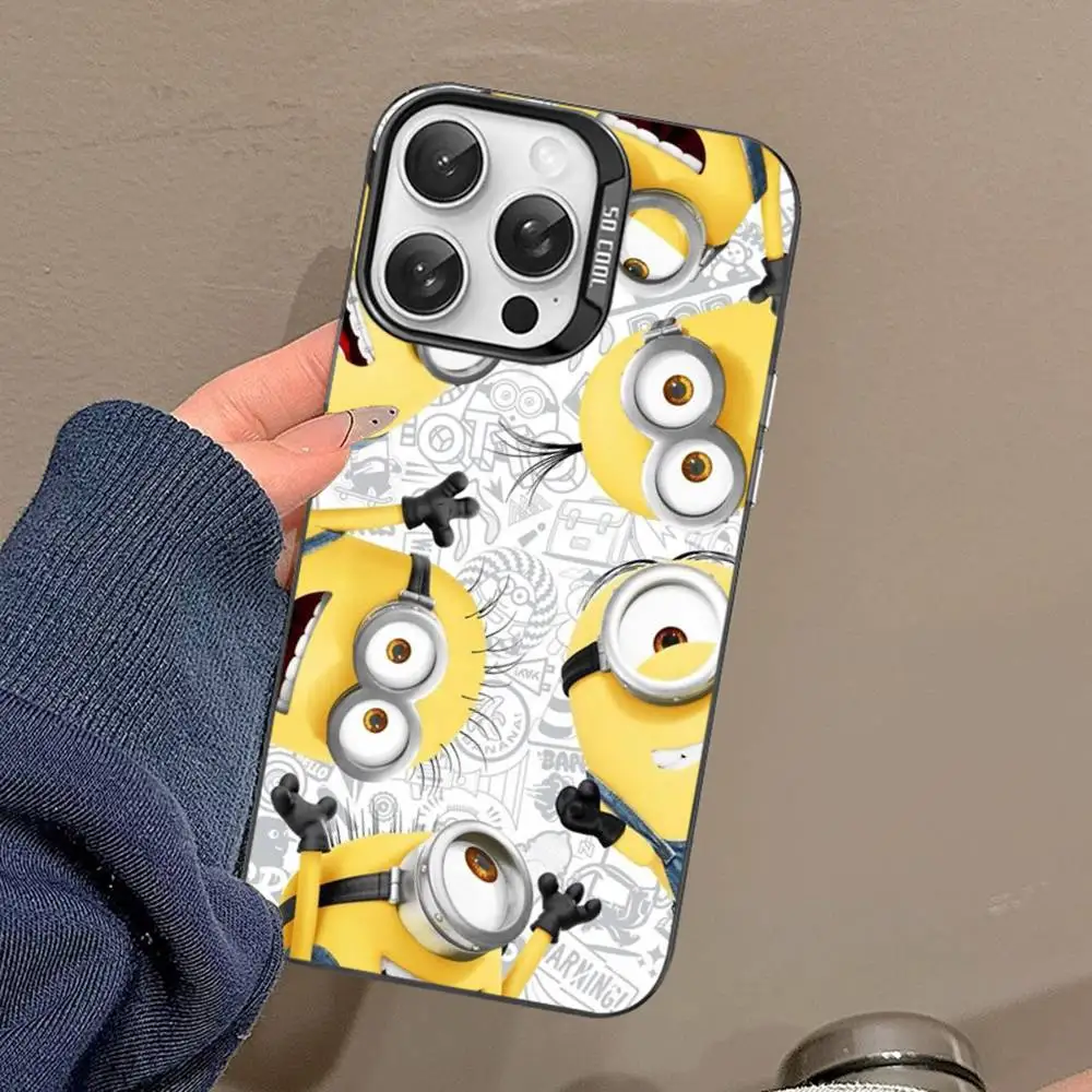 لطيف الكرتون M- التوابع جراب هاتف آيفون 17 16 15 14 13 12 11 برو ماكس ماتي للصدمات عودة مكافحة سقوط ماتي غطاء