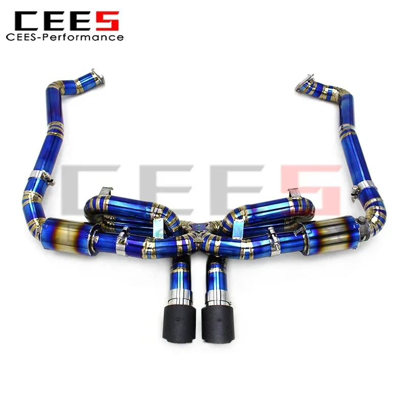 cees Exhaust Pipes for PORSCHE 718 Cayman/Boxster 2.0T 2016-2023 Titanium Performance Escape Car Exhaust System Muffler