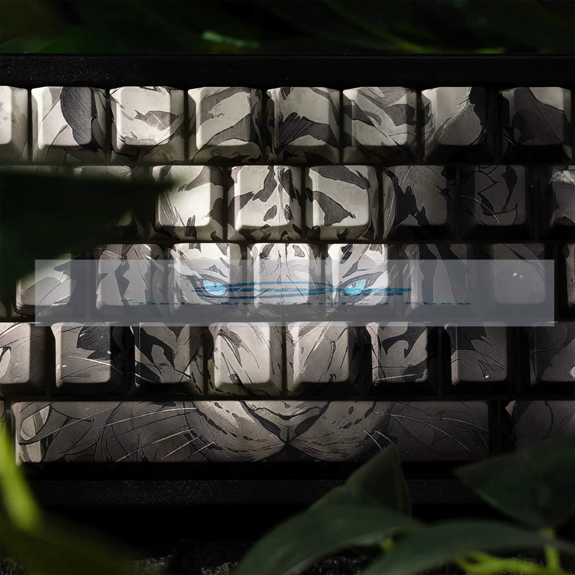 

Tiger Themed Key Caps Chreey Profile Side Engraved Translucent Keycap Customized Mechanical Keyboard Keycaps Wooting for Gift