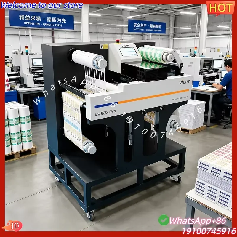 2026Hot Automatic Half Cut Kiss Cutting Machine Precision Automatic Roll Label Die Cutting Machine for High Speed Production