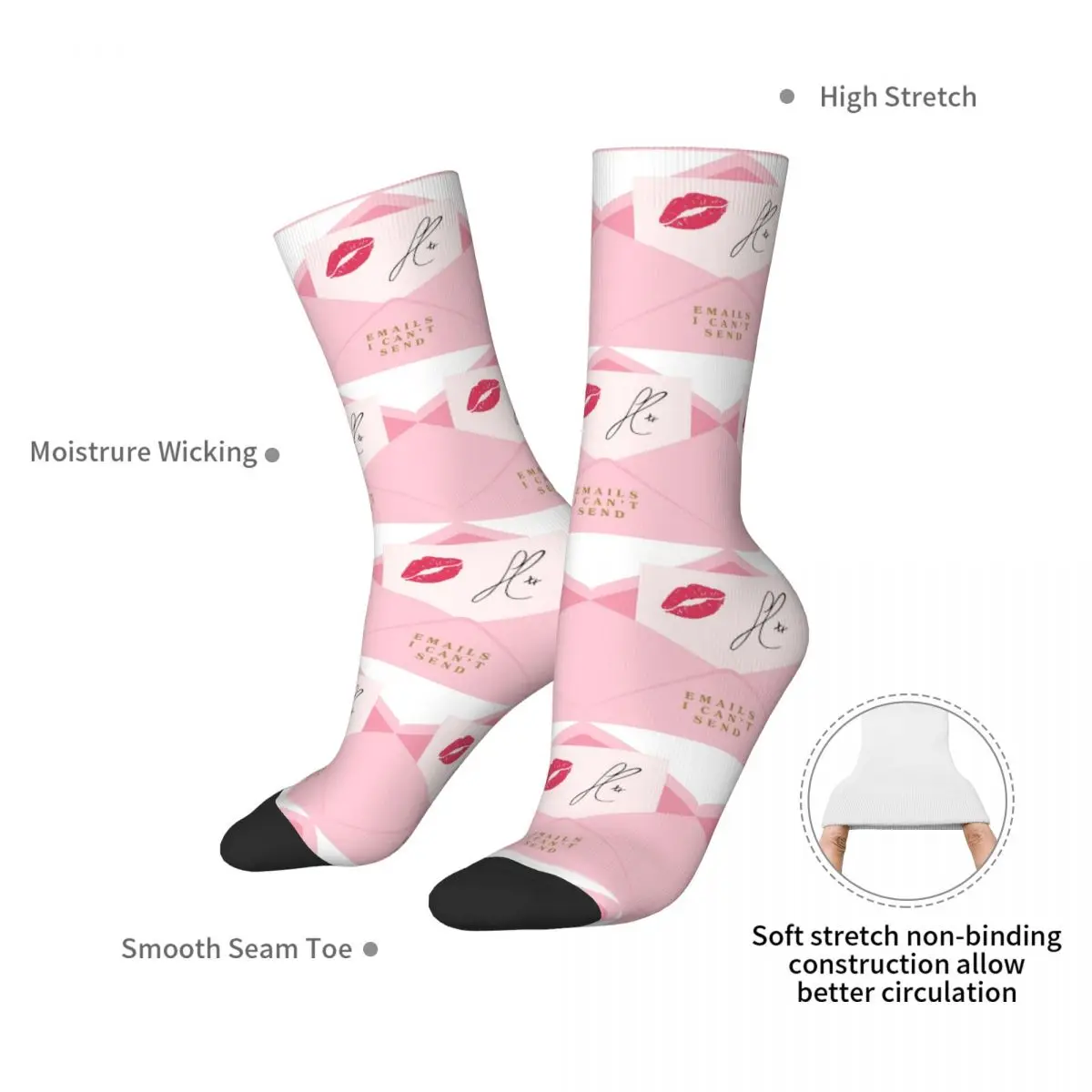 Sabrina Carpenter Socks Harajuku Sweat Absorbing Stockings All Season Long Socks Accessories for Man's Woman's Birthday Present