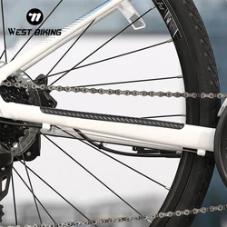 WEST BIKING MTB Frame Protector Bicycle Stickers Chain Guard Scratch Resistant Road Bike Cable Tube Carbon Texure Pattern Decal