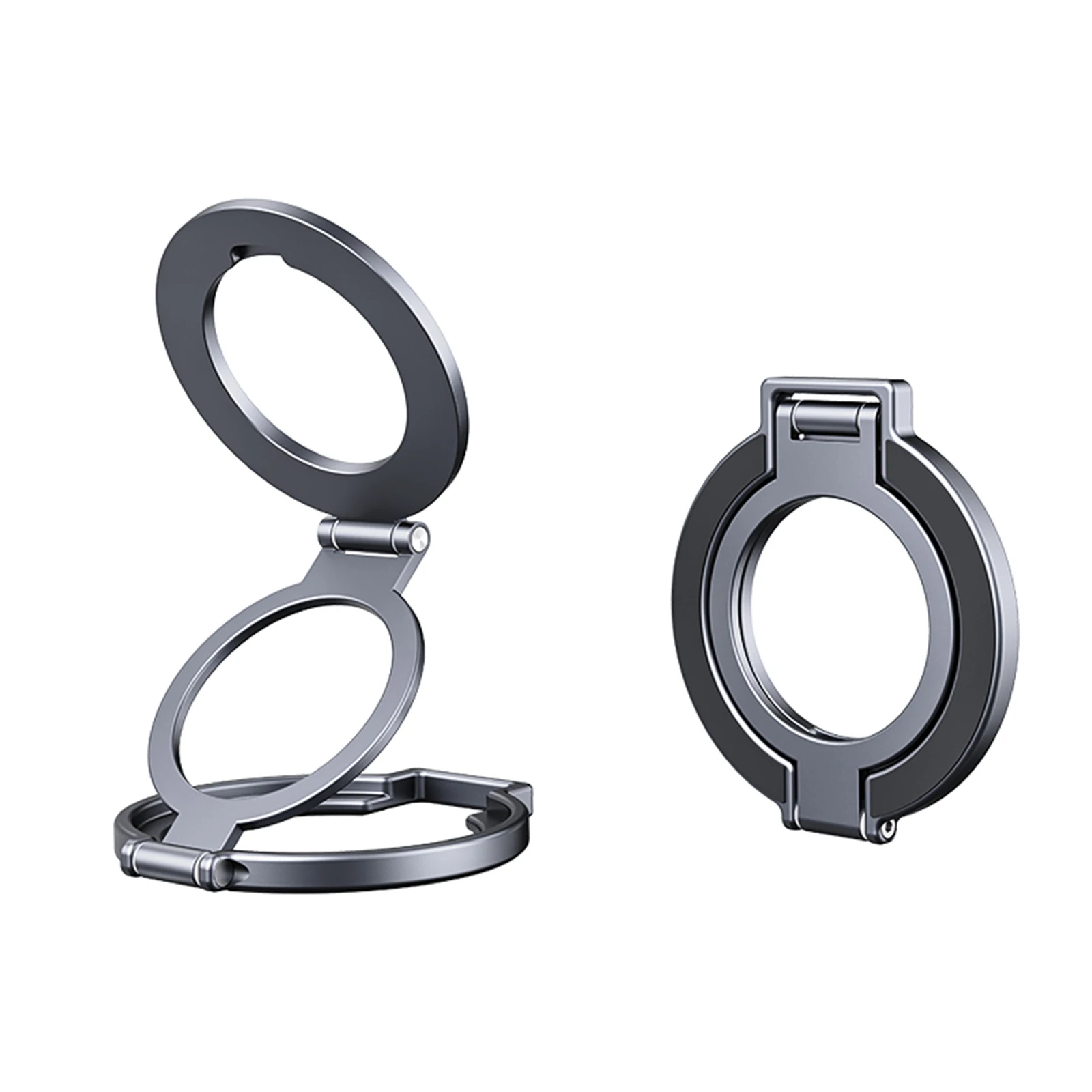 

Magnetic Stand Phone Holder for Gym Double Sided Magnet Phone Holder Ultra Slim Alloy Holder for iPhone 17-12 Android