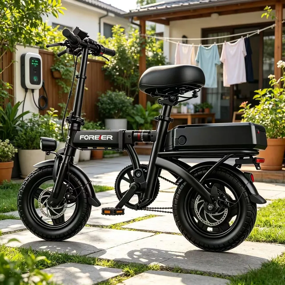 P14 E-Bike  Compact Urban Electric Bike with Folding Design 400W Permanent Magnet Motor 48V 50Ah Battery and 90-100KM Range image 6