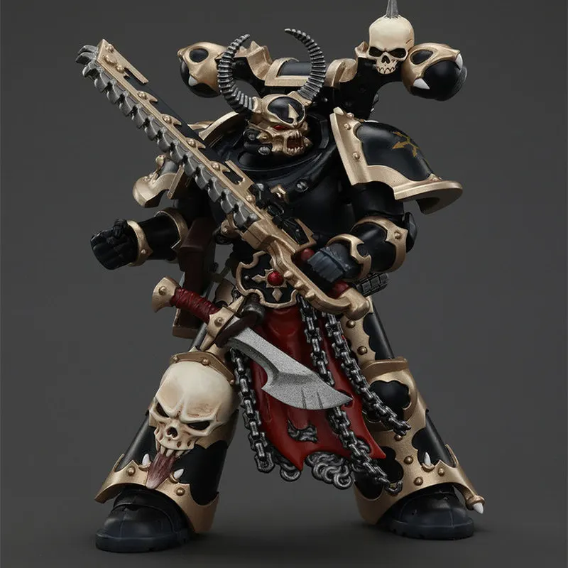 JOYTOY Warhammer 40k Chaos Space Marines Black Legion Chosen Figurka Akcji z Ruchomymi Elementami Model Wojskowy Prezent Urodzinowy Wyjątkowy