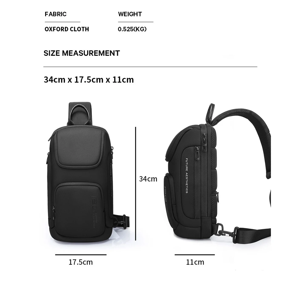 Fashion Chest Bag Men Travel Waterproof Leisure Male Chest Bag Sports Packs Messenger Shoulder Sling Running Bag Women Handbag