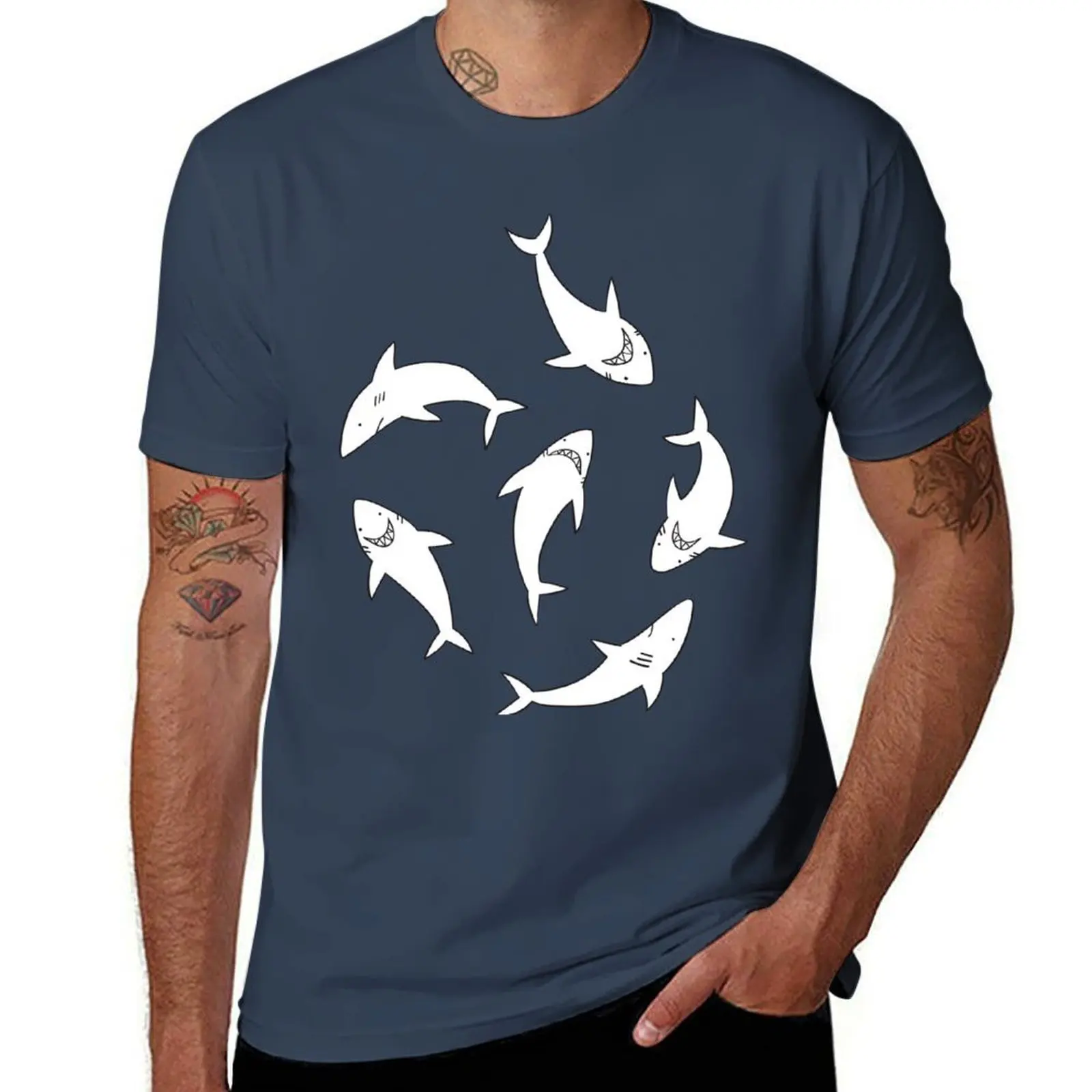 Shark time T-Shirt Comfortable Daily Wear Tee
