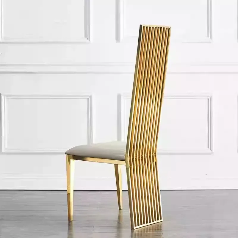 Wholesale King Dining White Cushion High Back Gold Chairs Wedding Decoration Vip Event Hotel Chair Modern For Wedding