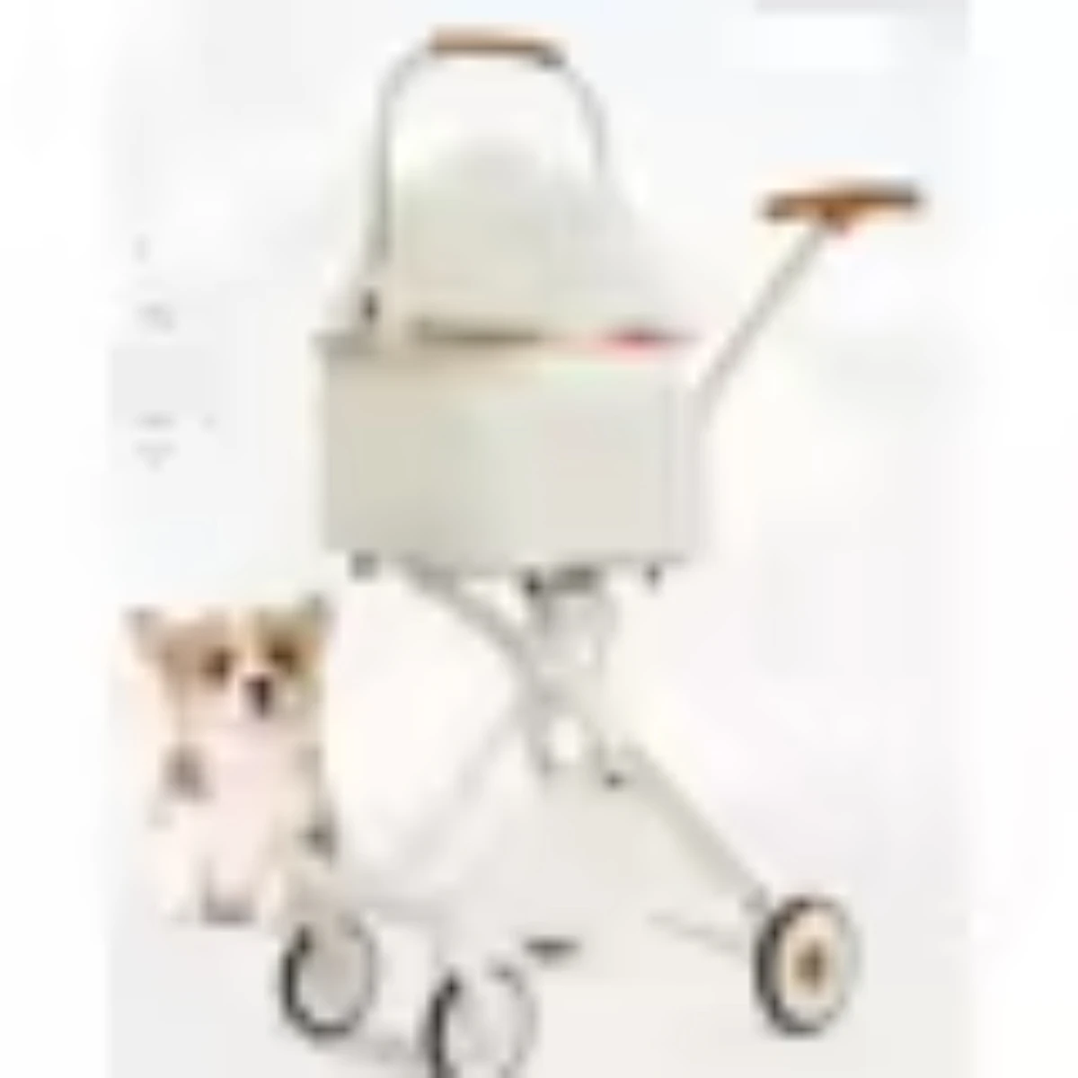 Foldable Pet Stroller 4 Wheels Lightweight Outdoor Travel Pet Trolley Bearing Weight 15 KG  Cats Small Dogs Pet Supplies For dog