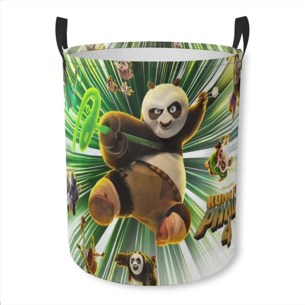 

Laundry Basket K-Kung Fu Panda Fabric Laundry Moving Folding Dirty Laundry Basket