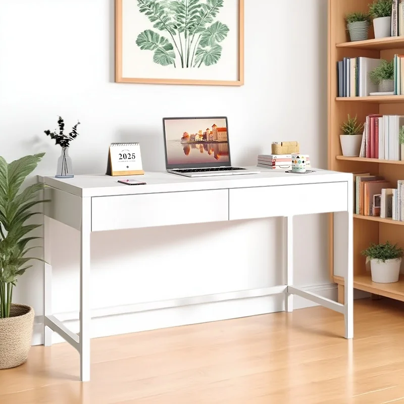 Steel computer home bedroom desk bookshelf integrated learning writing table modern office conference table