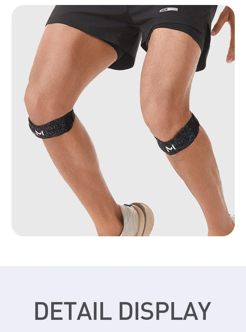 Knee Pas Premium Knie-Patellabänder - Verstellbare Sport-Kniebandage, Patella-Stabilisierungsband Knieunterstützung mit Sicherer Passform – Detail 10