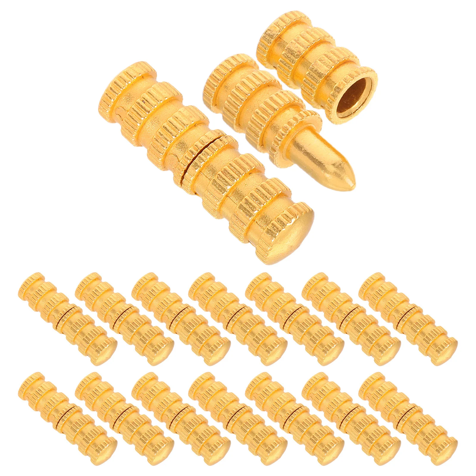 20Sets Concealed Zinc Alloy Table Bolt Sleeve Dowels Heavy Duty Furniture Hardware Accessories for Dining Tables Cabinets Desks