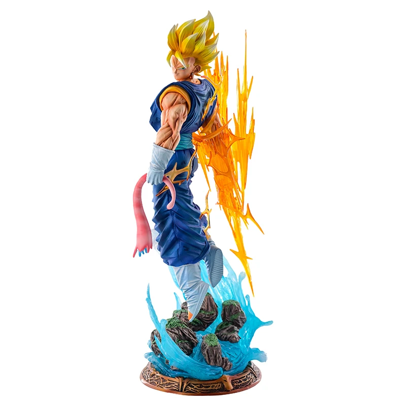 JT Neue 40cm Dragon Ball Cloud Rising Vegetto Höhe 3 Kopf-Skulpturen Austauschbare Hände Anime-Figur Dekoration Sammlerstück Spielzeug – Detail 1
