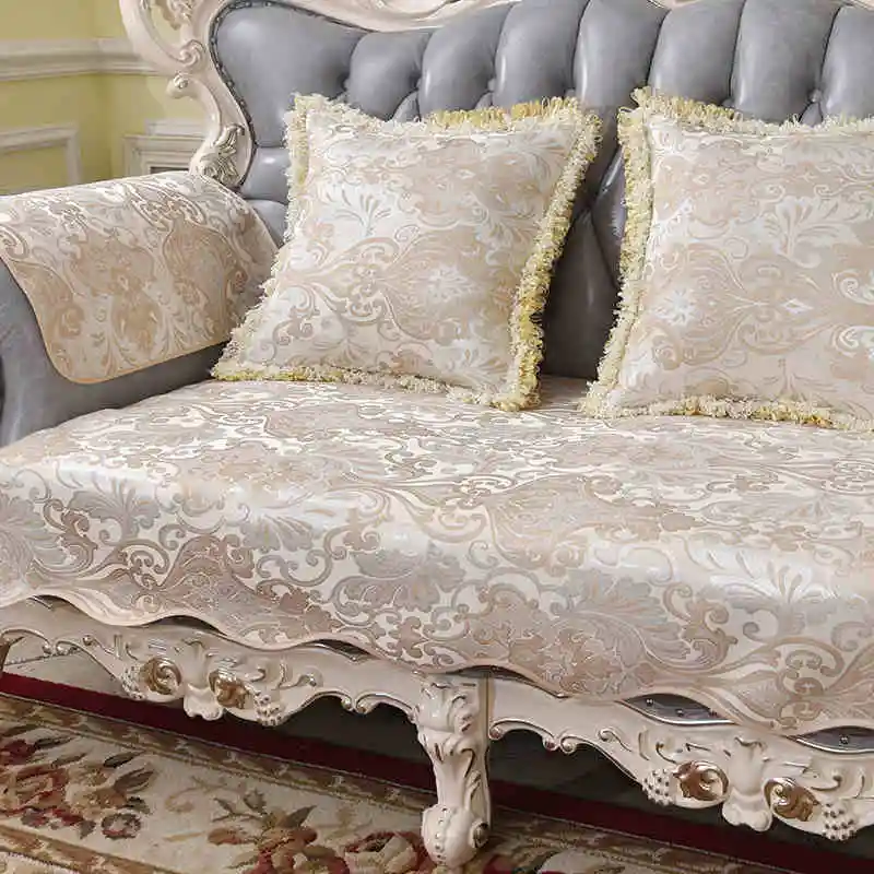 Modern Sofa Cover European Jacquard Sofa Cushion Four Seasons General Anti-slip Anti-wrinkle Slipcover Living Room Couch Decor