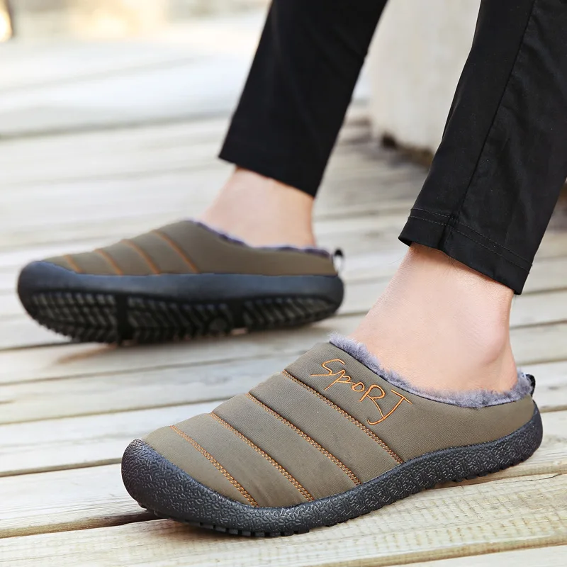 

Slippers Female Platform Fur Slides Increase Shoes Woman House Slippers Indoor couple Large indoor and outdoor man Large si