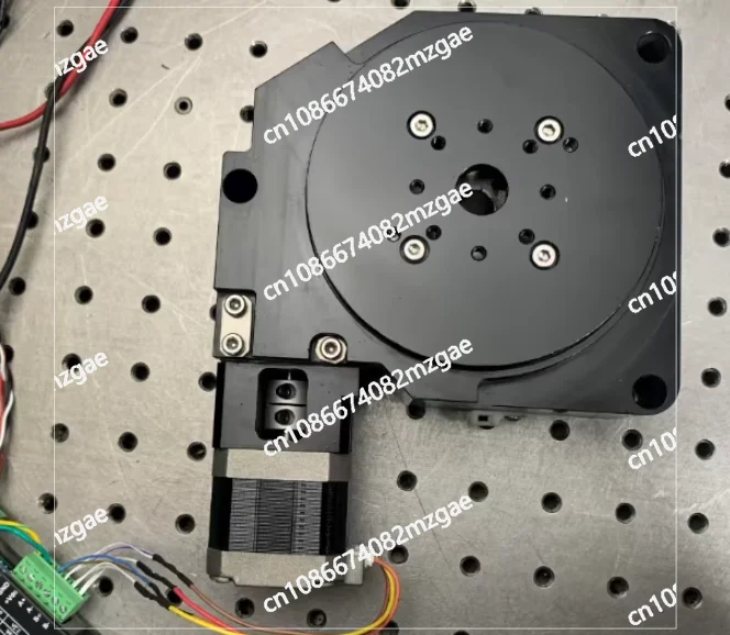High Precision 42 Stepper Motor Rotary Table R Axis, 100mm Worm Gear CNC Indexing Plate Turntable Second-Hand Disassembled