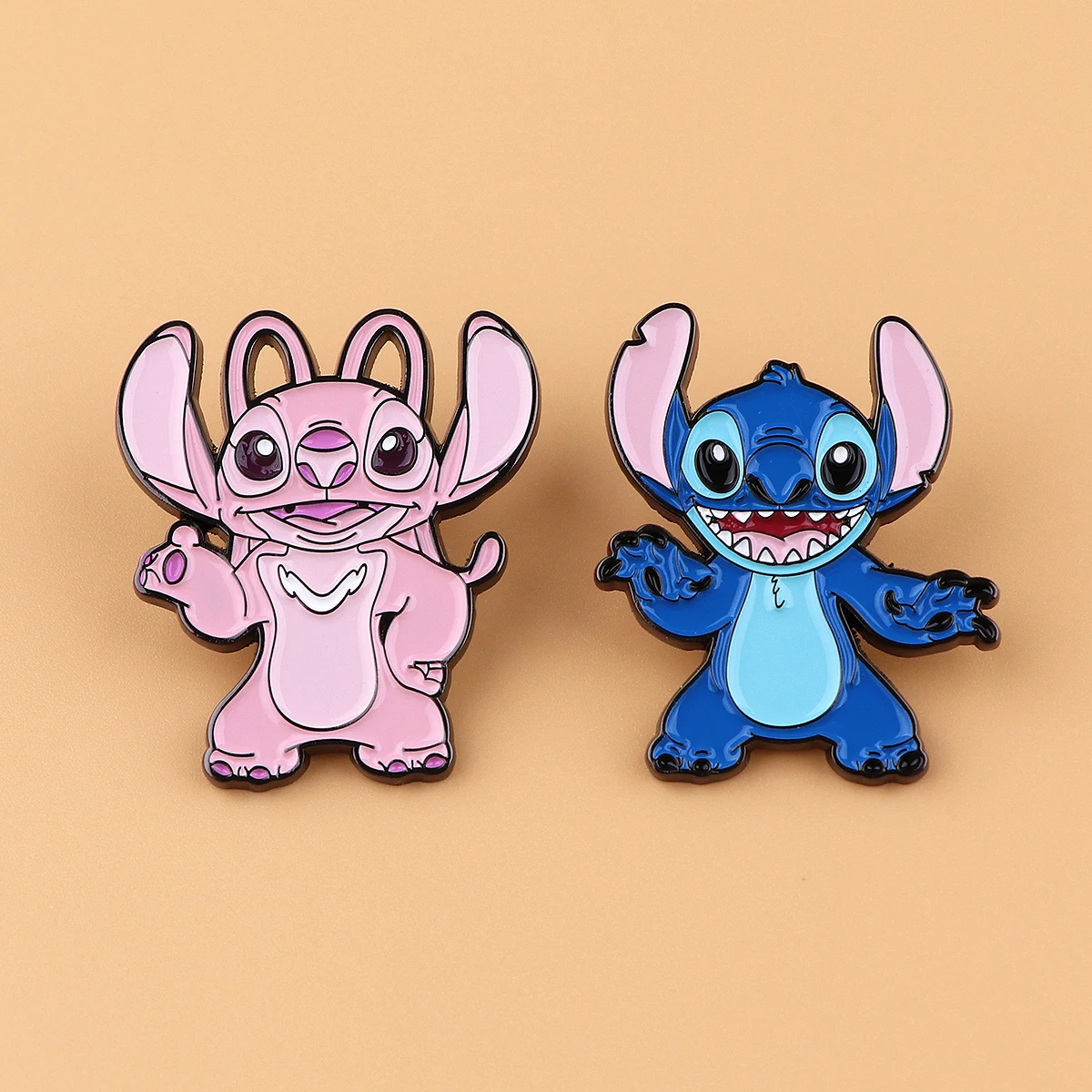 Cute Stitch Pin Cartoon Alien Lapel Pins Jeans Badges Brooches for Clothing Badges Fashion Jewelry Accessories Gifts for Fans