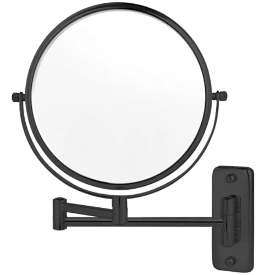 

8 Wall Mounted Makeup Mirror with 10X Magnification Double Sided Shaving Mirror Wall Mount for Bathroom 360 Swivel Extendable V