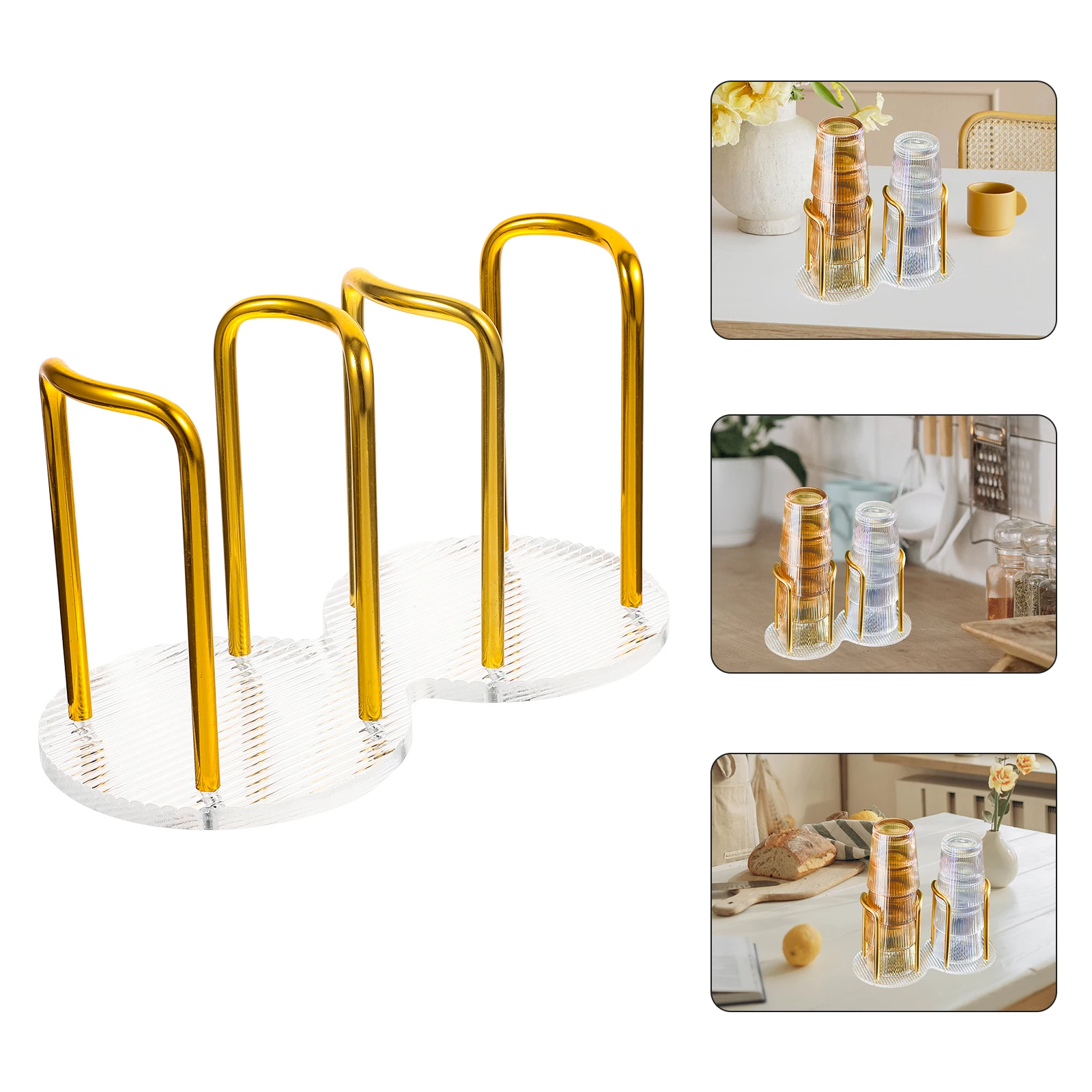 

Paper Cup Organizer Desktop Holder for Cafe Coffee Shop Home Party Disposable Cup Rack Smooth Surface Easy Clean