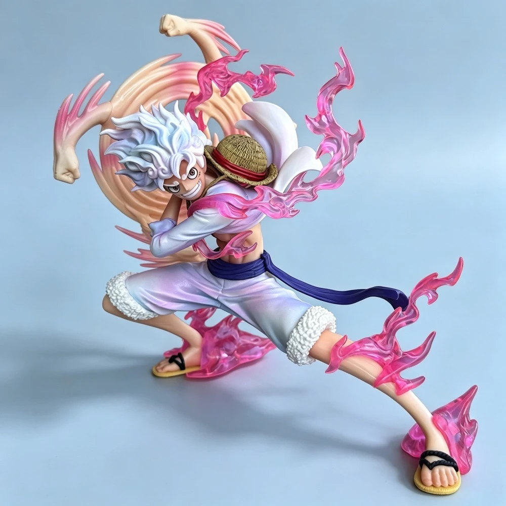 14-19cm Anime One Piece Figur „Hände schütteln“ Nika Luffy Actionfiguren PVC-Statue Schreibtisch-Ornament Sammlermodell Spielzeug Geschenk – Detail 2