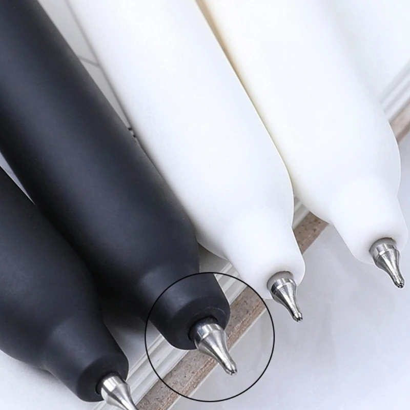 4x Bút Viết 0.5 Mm Bút Gel Xoay Trung Tính Bút Mực Đen Văn Phòng Phẩm Bút Trang Sức Giọt