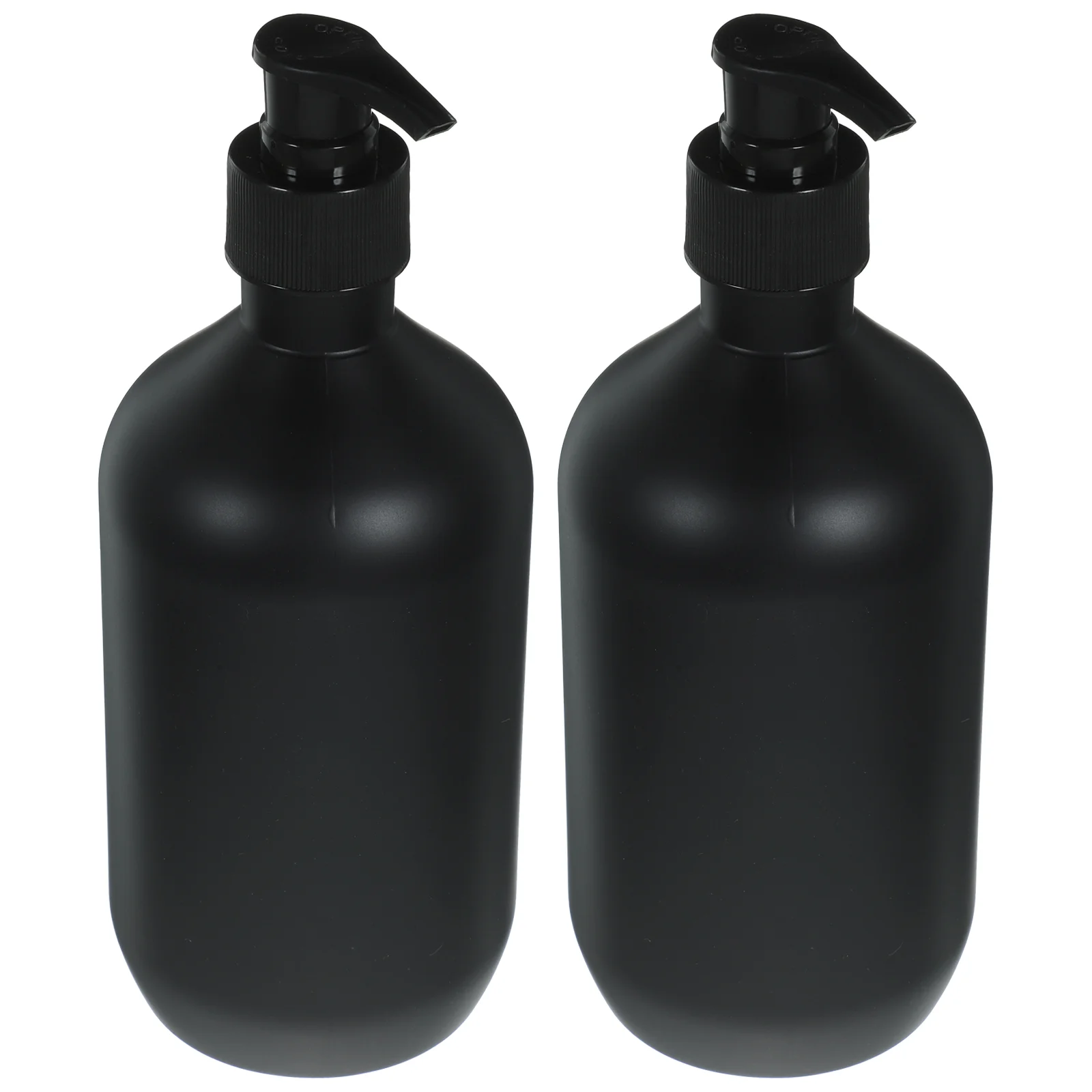 

2 Pcs 500ml Black Matte Shampoo Shower Gel Lotion Empty Bottle 2pcs Refillable Container Soap Dispenser with Pump The Pet