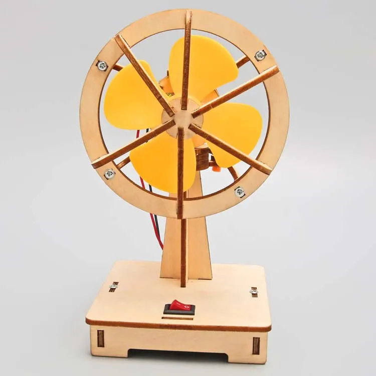Diy balançando cabeça ventilador elétrico diy kit de experimento científico & modelo educação brinquedo para crianças presente brinquedo projeto g11