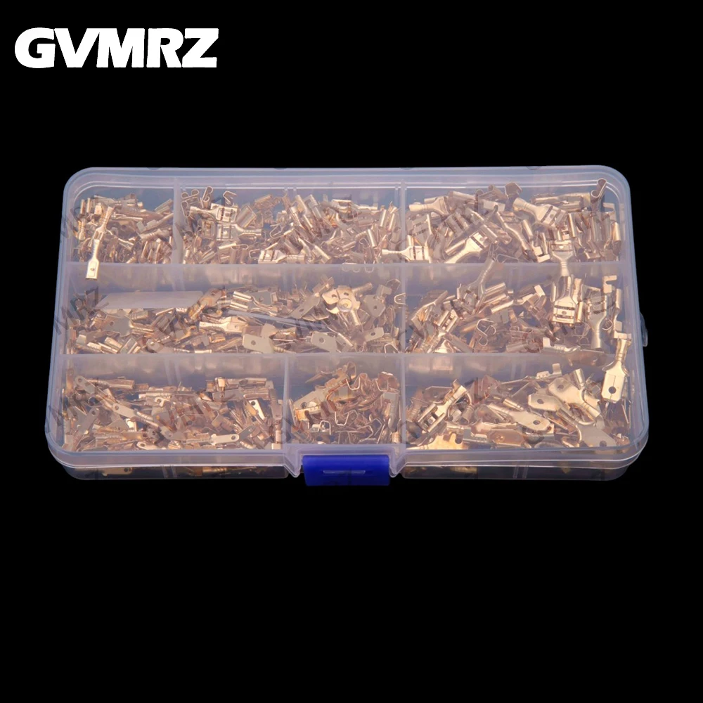 600-pecas-de-terminais-de-mola-banhados-a-ouro-de-28mm-48mm-e-63mm-conectores-de-latao