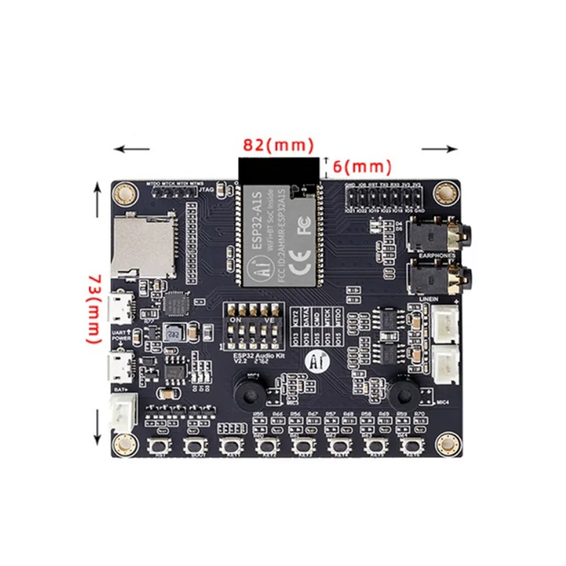 Imagem -03 - Placa de Desenvolvimento de Áudio Serial para Wifi Multi-funcional Portátil Wifi Módulo Bluetooth