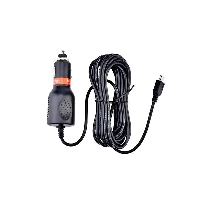 5V 2A Micro or Mini 5pin Dash Cam Car Cigarette Adapter Lighter Socket Charger 3.5m Cable Length for Garmin Car GPS DVR Charging