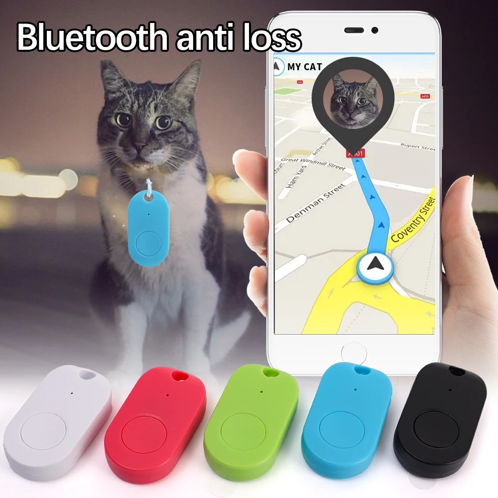 Pet GPS Tracker Portable Bluetooth Anti-Lost Device PS Smart Finders Tracker Device for Kids Dog Pet Cat Wallet Keyrings Luggage