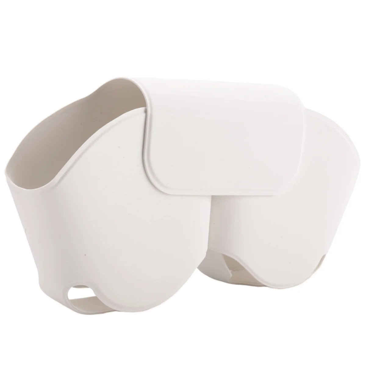 A57G-For AirPods Max Headset High Quality Convenient PU Silicone Earphone Bag Anti Scratch Protective Cover Pouch,White