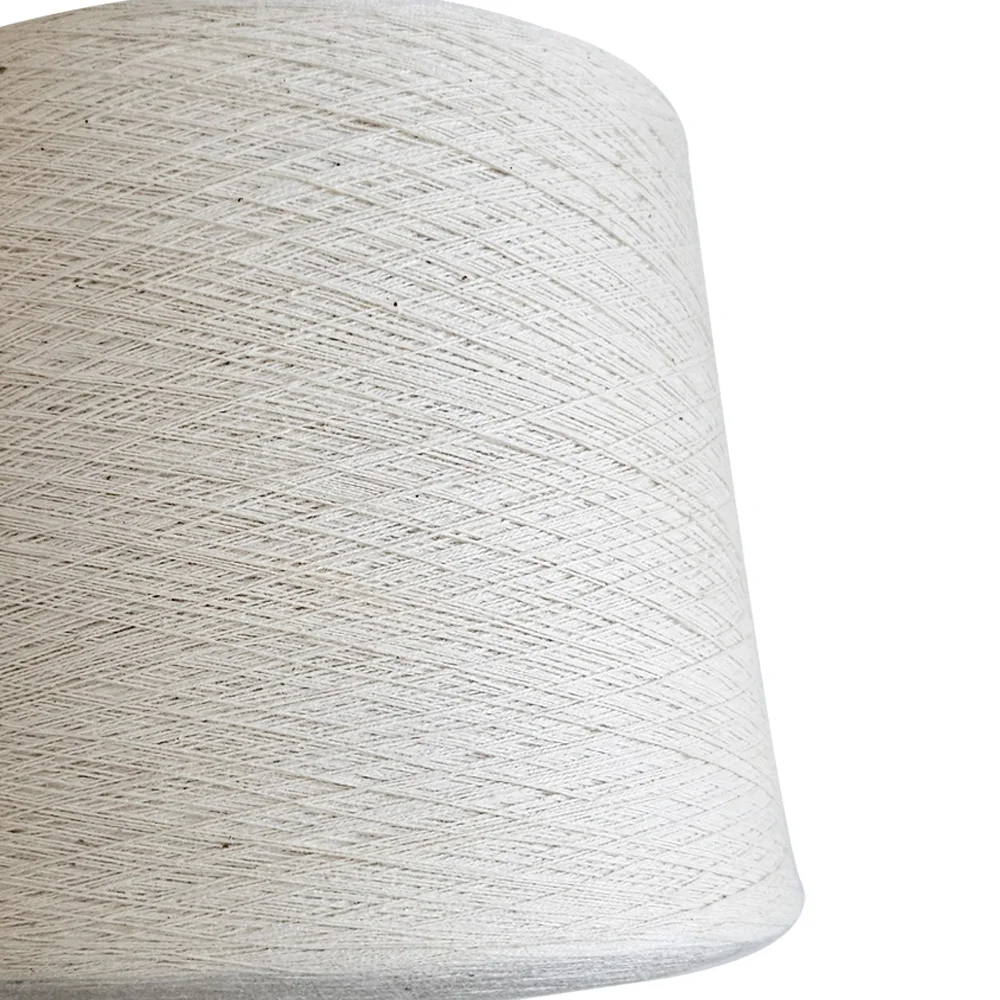 Fil à tricoter 100% coton naturel original, diamètre 0,3 mm, poids environ 1,45 kg, en cône, pour travaux manuels
