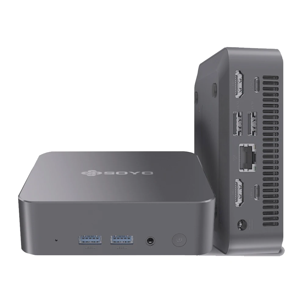 SOYO M4 Air Mini PC Intel Alder Lake N95 Mini PC คอมพิวเตอร์ PC Win11 Pro Mini PC DDR4 16GB RAM 512GB ROM WiFi5 BT5.0 เดสก์ท็อป