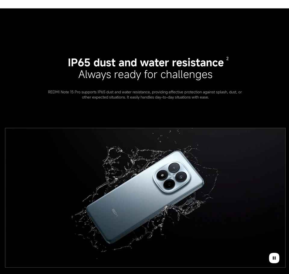 Global Version Xiaomi Redmi Note 15 Pro 4G Smartphone 6.77"AMOLED display 45W 6500mAh Battery 200MP Camera MTK Helio G200-Ultra