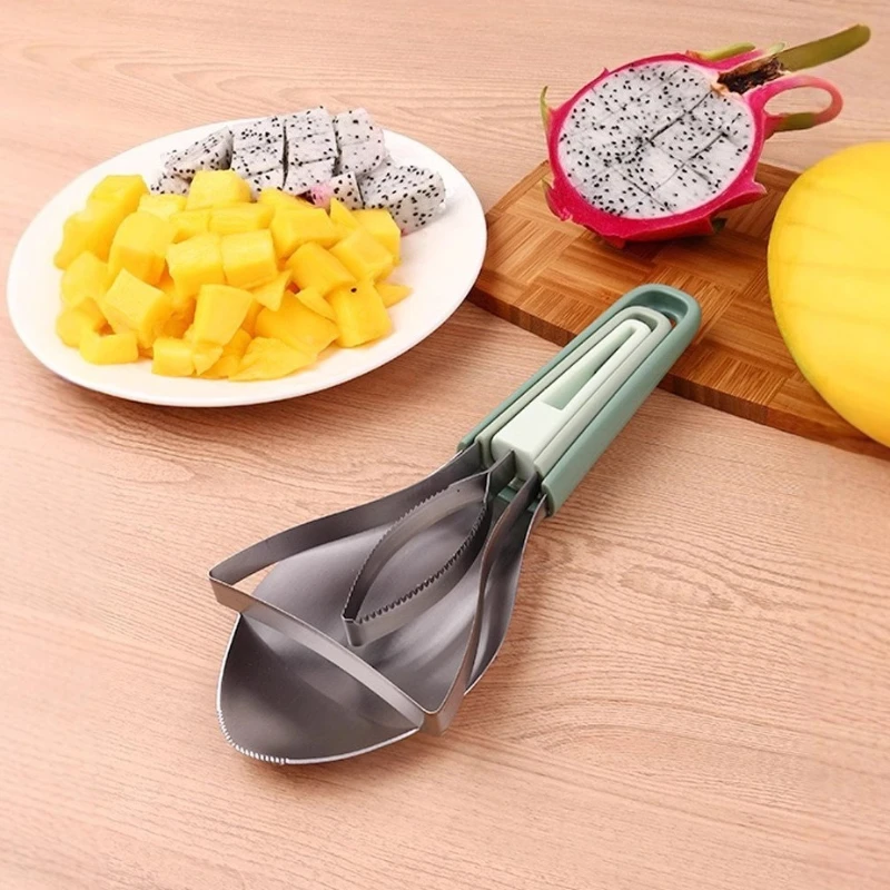 Schneiden Mango Slicer Kreative Peeling Mango Peels Spezielle Messer Küche Werkzeuge Edelstahl Obst Teiler und Fleisch Dicer Neue