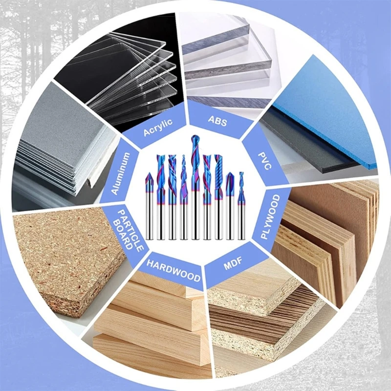 

Сверхмощные заточенные гравировальные фрезы, фрезы, инструменты, подходящие для изготовления мебели и декоративных работ по