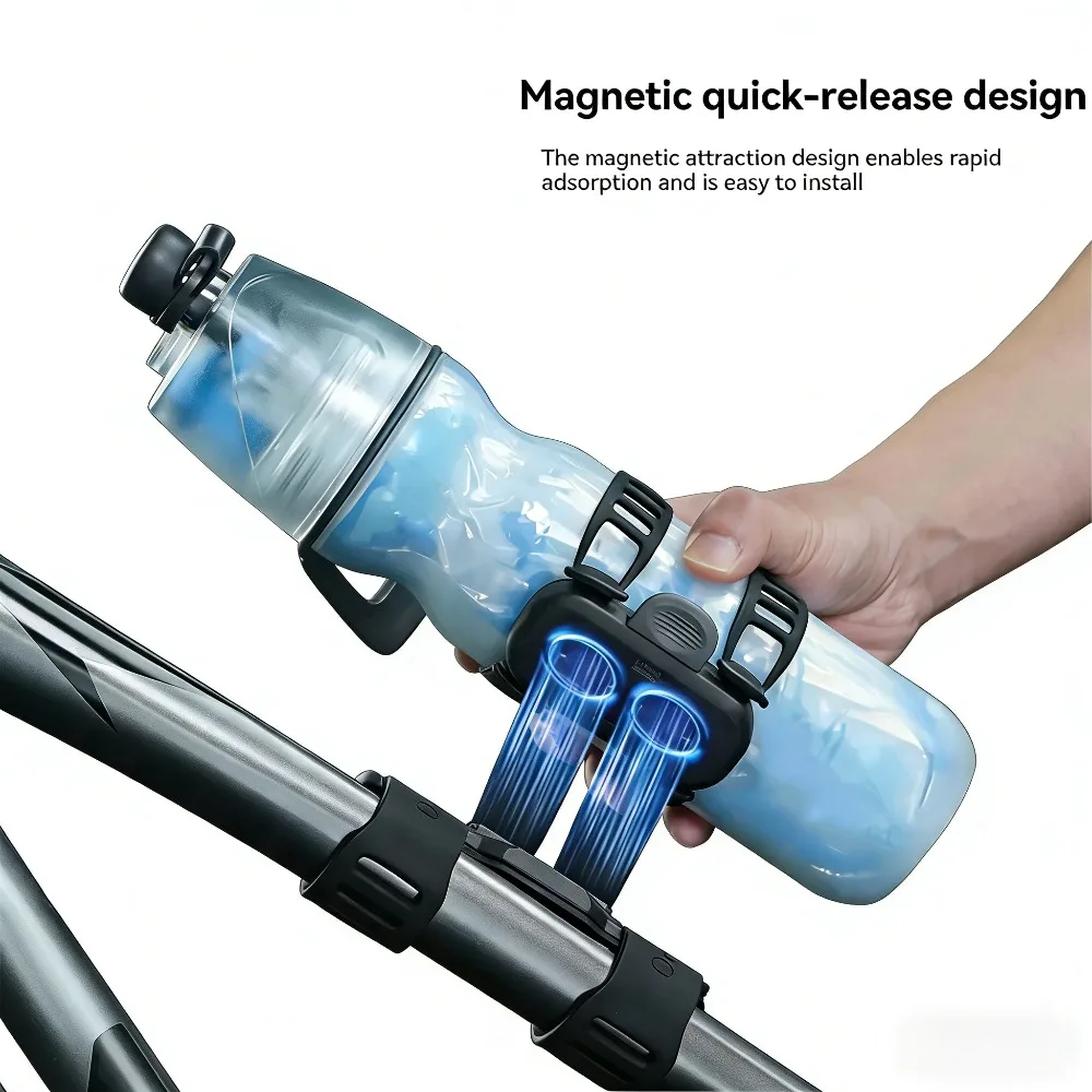 

Magnetic Water Bottle Parts, Outdoor Cycling & Hiking Portable Backpack Strap Water Bottle Holder with Male Buckle