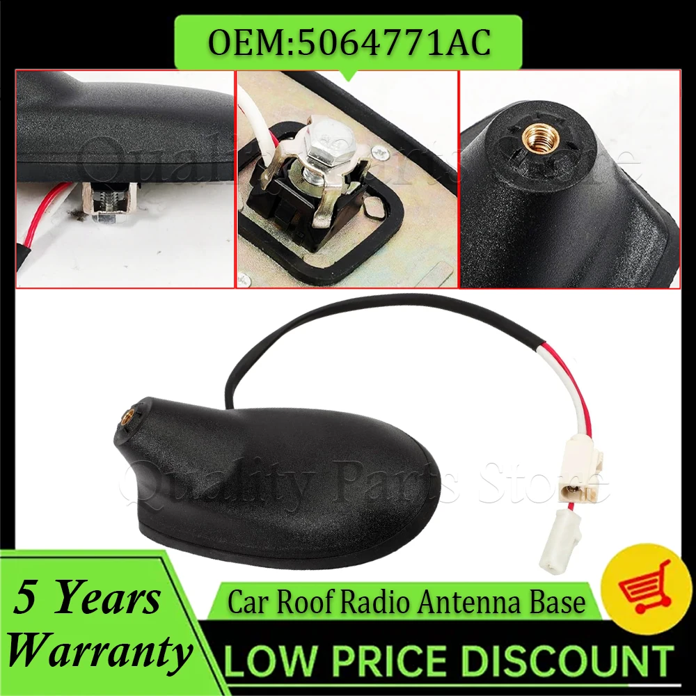 Car Radio Antenna Base 5064771AC For 2011 2012 2013 2014 Jeep Grand Cherokee Dodge Durango Chrysler 200 1PC Antenna Bracket Base