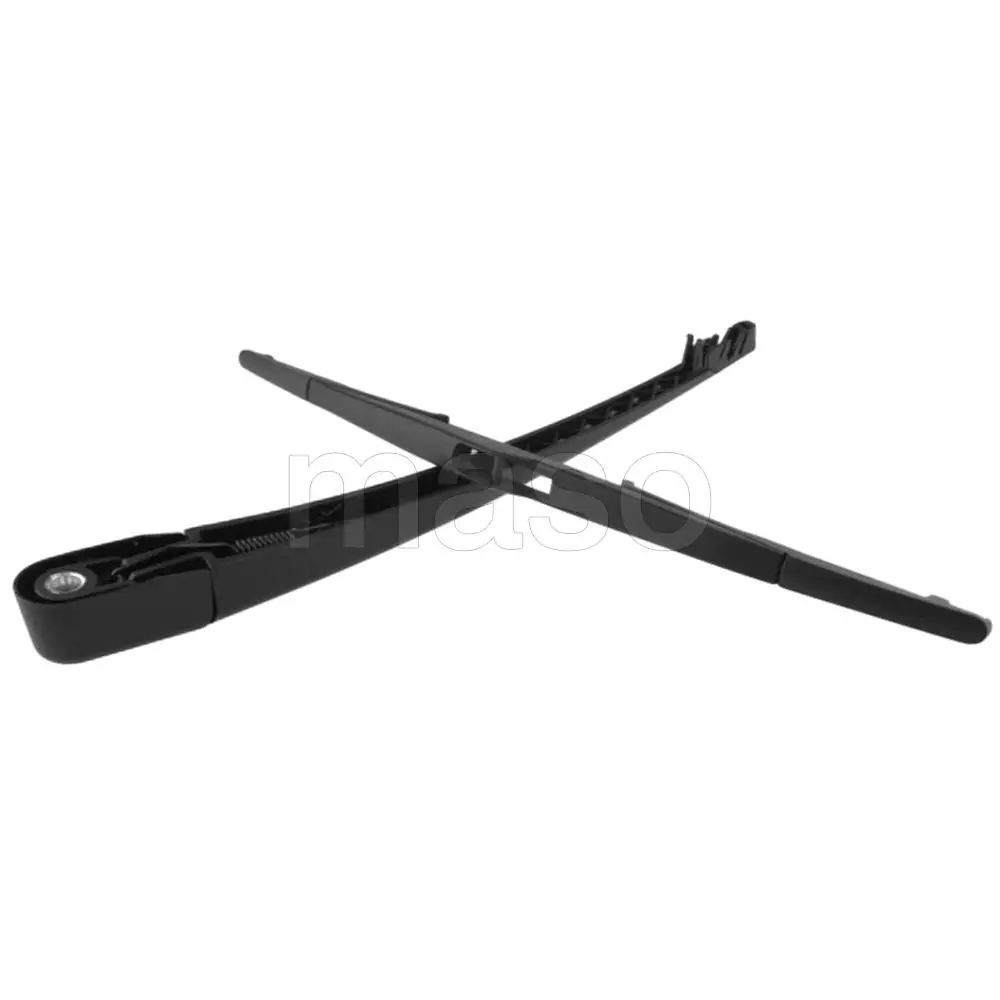 1 Juego de brazo y cuchilla de limpiaparabrisas trasero PBT negro para Mazda 2 2004 2005 2006 2007 Kit de brazo y limpiaparabrisas trasero