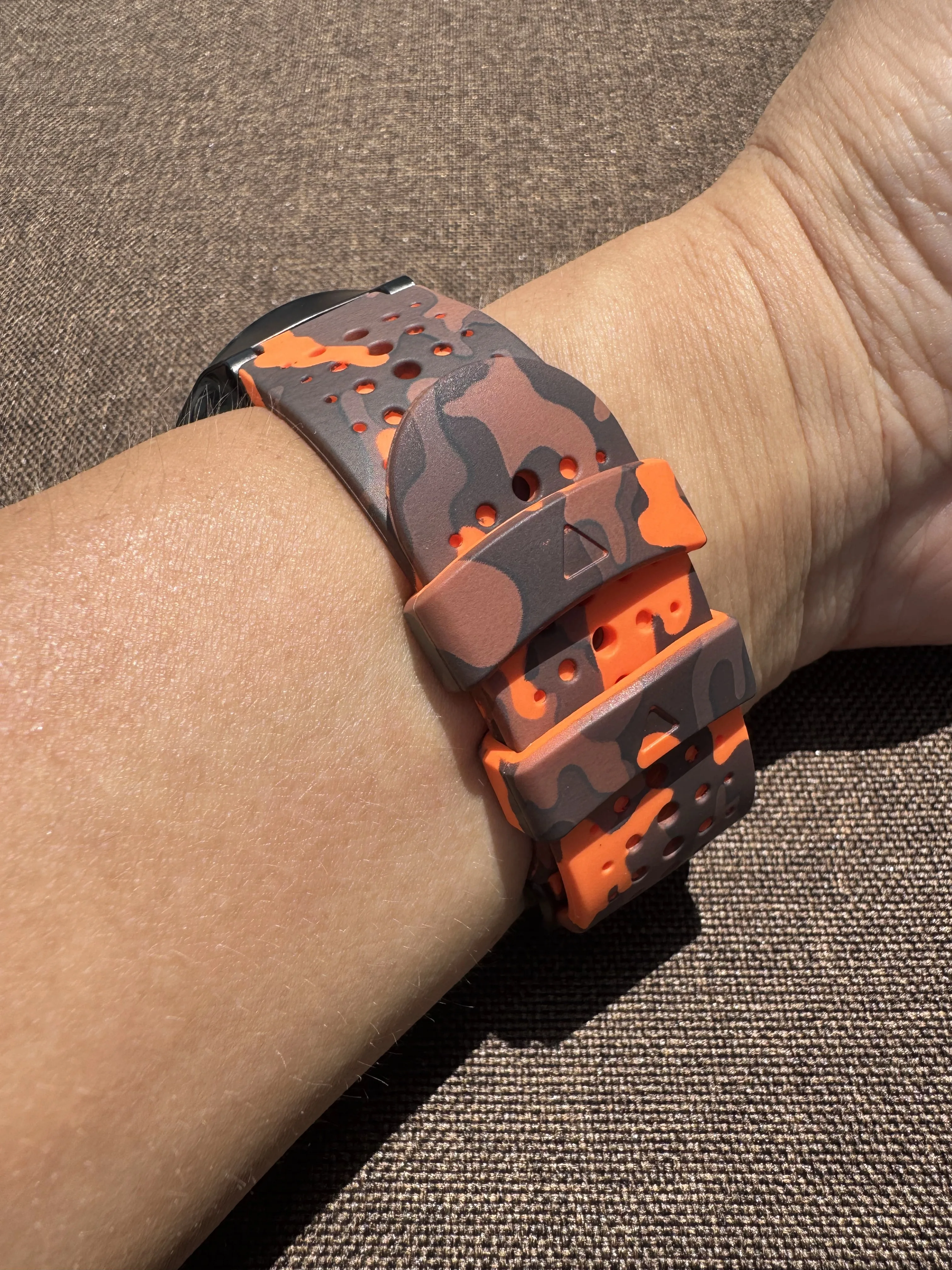 Orange Camouflage Silicone Watch Wristband Replacement Strap For Garmin Forerunner 735XT 230 235 620 630 Smart Sports Watch