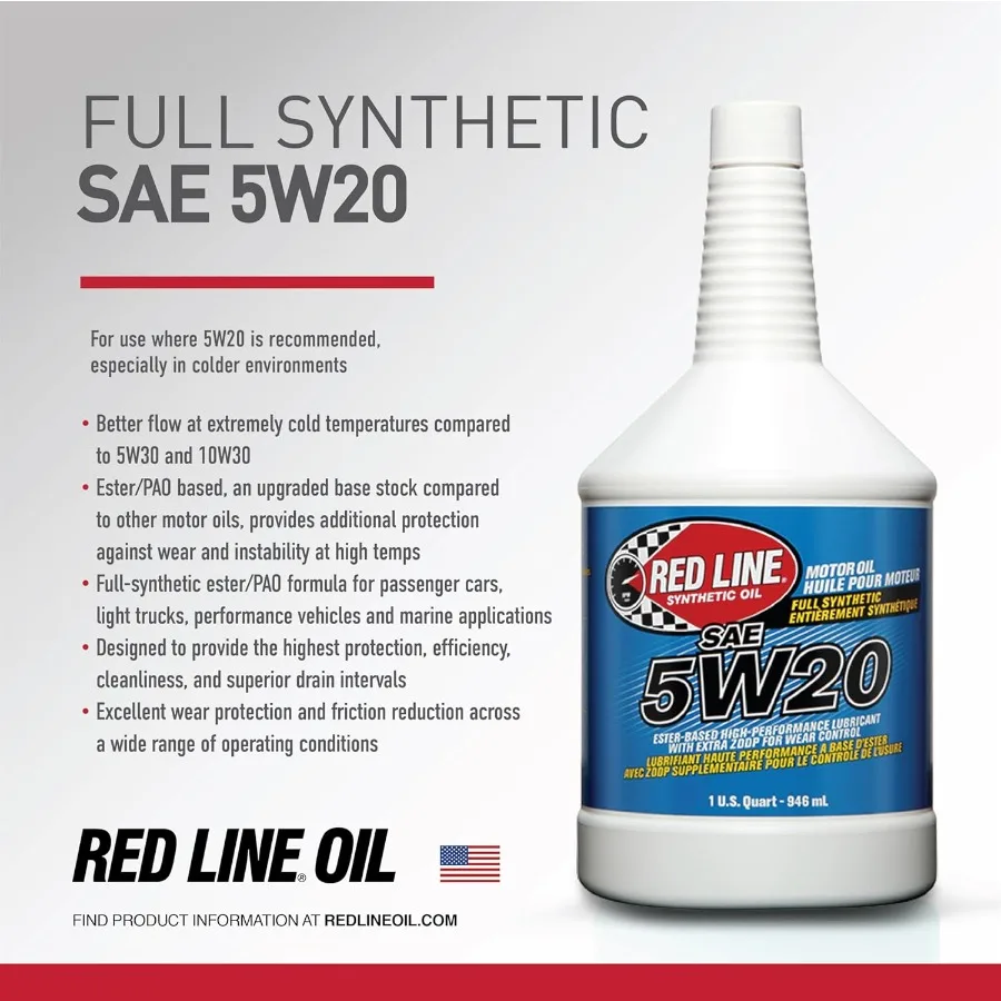 SAE 5W20 Vollsynthetisches Motoröl für Hochleistungsmotoren, ideal für tägliches Fahren und extreme Temperaturbedingungen, 1 Qualität