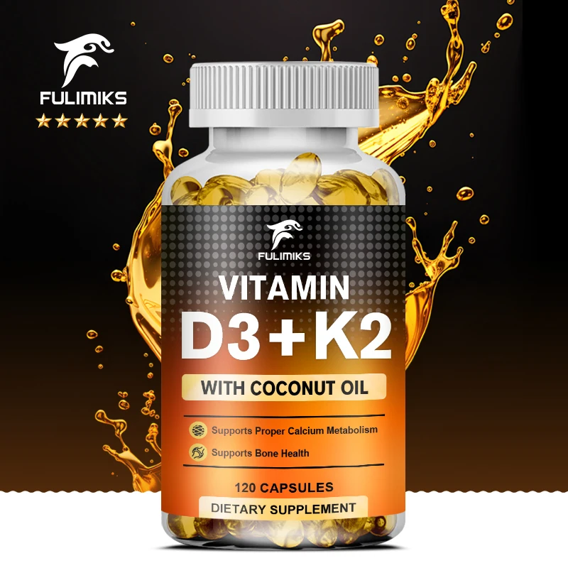 

Вегетарианский витамин D3+K2 Капсулы способствует кальцию, метаболизму, переломе, здоровью костей, поддерживает систему сердца и иммунитета